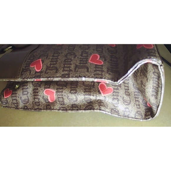 Juicy Couture Purse RN #108833 Log Hearts Brown - Picture 7 of 10